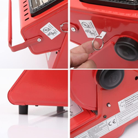 Chauffage au gaz portable à double usage, mini poêle de tente portable à double usage, chauffage au gaz propane butane pour le camping en plein air