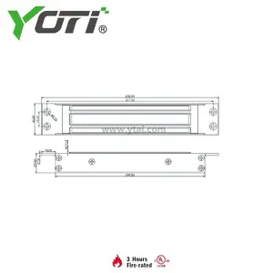 ML002 280 ק""ג מנעול מגנטי כוח אחיזה לדלת הזזה בקרת גישה לדלת דלת יחידה מנעול מגנטי עם אות