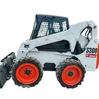 Minicargadora usada original Bobcat S300 con excelentes condiciones de trabajo, alta calidad, precio barato de fábrica a la venta