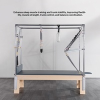 Ensemble de cinq pièces ProReach Yoga Studio Shaping : Reformer Pilates, Chaise Stable, Échelle, Seau, Cadillac en érable pour Fitness et Santé