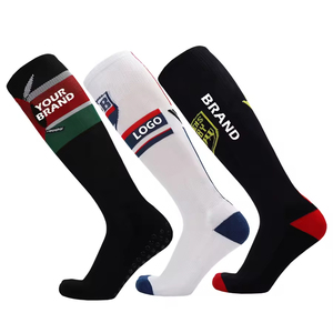 Custom Logo Knee High Football <b>Socks</b> – Adult & Child Soccer Baseball Stockings for <b>Men</b> Training Sports <b>Long</b> <b>Sock</b> - Product Image 2