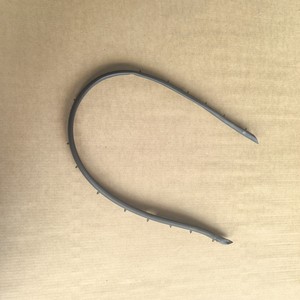 Toyota Front Grille Upper <b>Strip</b> 53395-76011 Black <b>Plastic</b> For CT200 Replacement Part - Product Image 2