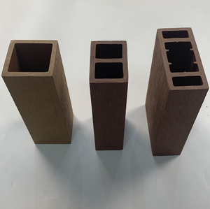 Tube carré en bois composite WPC (bois et <span class=keywords><strong>plastique</strong></span>) de 50*50MM, 60*40MM, 90*40MM pour décoration intérieure, lambris en bois creux - Product Image 2
