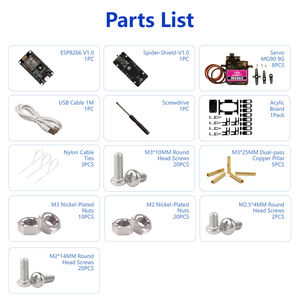 ACEBOTT Stem Smart <span class=keywords><strong>Spider</strong></span> <span class=keywords><strong>Robot</strong></span> Kit Programação Coding DIY ESP8266 APP Controle WIFI Brinquedo Educacional Robô Eletrônico para <span class=keywords><strong>Arduino</strong></span> - Product Image 6