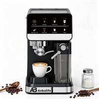 Cafetera Espresso Automática para el Hogar con Sistema de Preparación Programable, Molinillo Eléctrico y 20 Bares de Presión