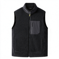 Veste polaire en tissu éponge pour homme, manteau d'hiver épais, coupe-vent, gilet d'extérieur, chauffe-corps, vêtement d'extérieur