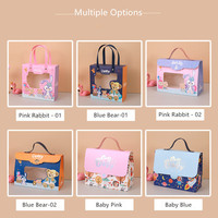 Boîtes cadeaux de douche de bébé emballage sac cadeau en papier chocolat avec boîte à bonbons design dessin animé pour le festival des faveurs de naissance et des cadeaux