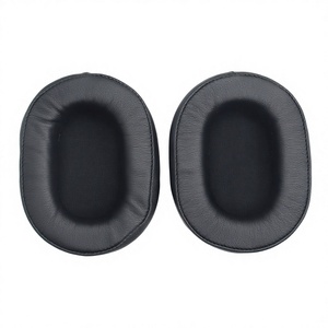 For Audio-Technica ATH-SR5 ATH-SR5BT SR5 SR5BT Earpads Ear Pads Ear Cushions Premium <b>Protein</b> Leather On Ear Foam Covers - Product Image 2