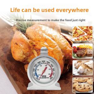 Termometer <span class=keywords><strong>Oven</strong></span> baja tahan karat bimetal, termometer meja plastik untuk memanggang DI DAPUR dan industri suhu tinggi - Product Image 3