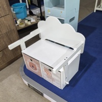 Table basse moderne de luxe en MDF sur mesure avec un design de rangement à double plateau de haute qualité en gros