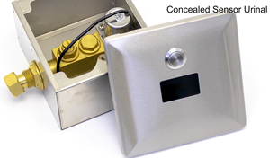 جهاز استشعار تبول ذكي أوتوماتيكي من المصنع ، صمام شطف تبول مخفي من الاستانلس ستيل مع وردي من المصنع - Product Image 2