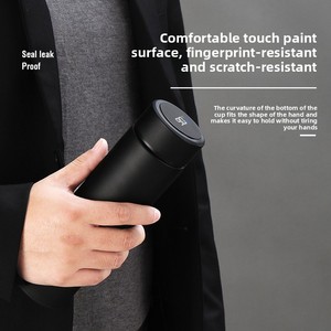 Termo de Acero Inoxidable 316L para Hombre/Mujer, Diseño Recto Portátil, Pantalla de Temperatura, Personalizable, 12-24 Horas de Aislamiento Térmico - Product Image 2