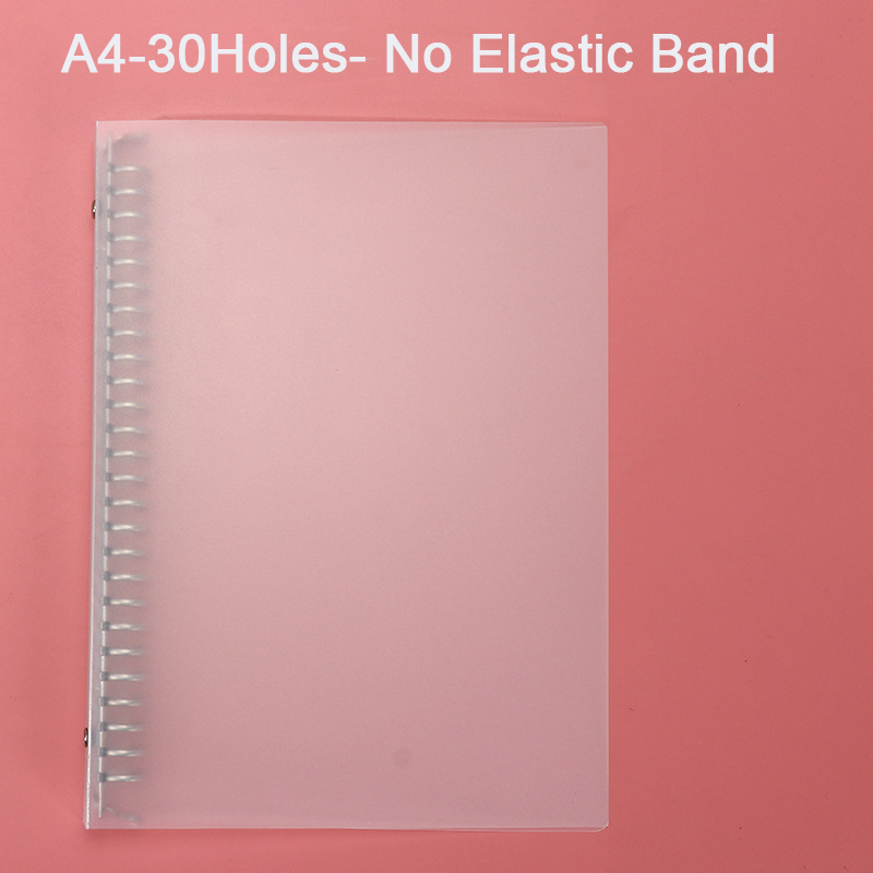 A5 givré blanc shell/aucun Élastique Bande