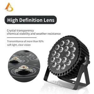 AICPOSE Personalizable 18x18w 6en1 RGBWA+UV IP33 Beam 25 DMX512 LED Par Luz de Escenario para Fiestas y DJ - Product Image 4