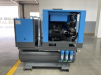 Compresseur d'air à vis portable tout-en-un 22 kW 30 CV 16 bars, compresseur combiné mobile 4 en 1 pour découpe laser