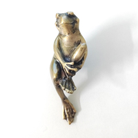 Poignées de meuble décoratives en laiton massif en forme de grenouille, design créatif et élégant, pour hôtels, appartements, villas, tiroirs et armoires.