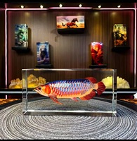 Ornement de boule de verre porte-bonheur Feng Shui chinois pour bureau, statue attirant la richesse