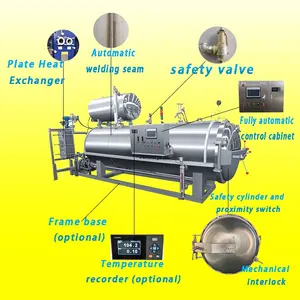 Macchina di sterilizzazione alimentare confezionata macchina sterilizzatrice per alimenti industriali per alimenti in scatola