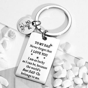 Llavero de Moda para MI PAPÁ, Nunca Olvides Que TE AMO, Soy un Mucho Suertudo, Llavero de Metal para el Día del Padre, Regalo para PAPÁ - Product Image 5