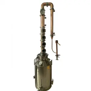 KOSUN-Destilador de aceite esencial, tubería de cobre de Tres abrazaderas para la fabricación de vino