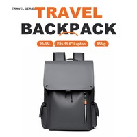 Mochila de Viaje Ligera y Duradera de 20-35L de Gran Capacidad, Bolsa para Computadora Portátil de 15.6 Pulgadas para Hombres y Mujeres, Estilo Casual