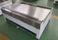 Gewerbliche Restaurantküche Gas-Griddleplatte Gas-Grill Kochausrüstung (2/3 Glatt & 1/3 Gerillt)