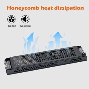 Alimentation électrique à tension constante 12V DC, dissipation thermique en nid d'abeille, <span class=keywords><strong>driver</strong></span> LED compact 400W, espaces étroits, décorations intérieures - Product Image 1