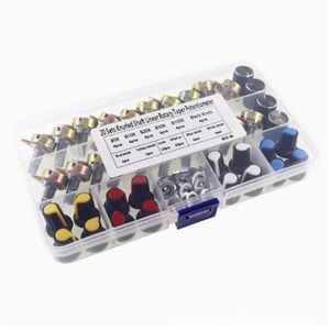 OKYN251030-4 20PCS WH148 Kit de potentiomètre Résistance <span class=keywords><strong>variable</strong></span> rotative 15mm avec boutons B5K à 100K - Product Image 4