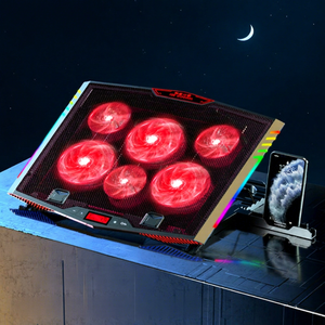ไอซ์คูลเรลแผ่นรองระบายความร้อนสำหรับแล็ปท็อปขนาด 15.6 นิ้ว RGB สำหรับเล่นเกม ระบบระบายความร้อนเร็ว K7 รุ่นพรีเมียม สีดำ - Product Image 1