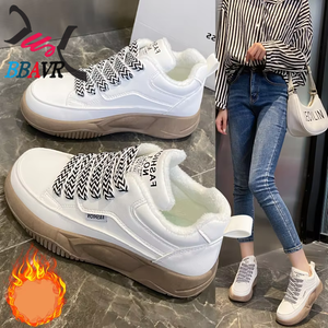 Calzado Deportivo Casual para Mujer, Color Blanco, con Suela Gruesa, a la Moda y Cálido - Product Image 5