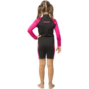 CRESSI LITTLE SHARK SHORTY XDG006408 Muta Subacquea 7mm Nera/Rosa per Ragazzi 13/14 Anni - Product Image 2