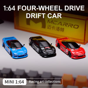 NUEVO MCARRO MC062 1:64 RC Mini Quad-Ride Drift Car, Coche de Carreras de Alta Velocidad con Control Remoto, Modelo de Regalo Listo para Usar en Interiores y Exteriores, Metálico - Product Image 2