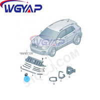 WGYAP Plaque de logo de voiture avant en plastique durable directe d'usine OEM 5H0 853 601 D DPJ pour grilles de voiture durables VolkswagenT-CROSS CC