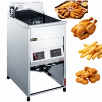 Olla Eléctrica Comercial Nueva de Acero Inoxidable con Control Digital de Temperatura, de un Solo Tanque y 30L, para Restaurantes y Pollo Frito