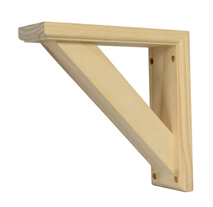 Corbeaux en bois massif de style mid-century, 9 pouces, surface lisse, durables, écologiques, installation facile - Product Image 1