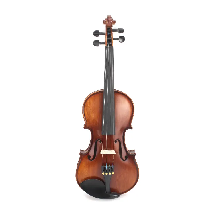 Хорошее качество старинная матовая/яркая акустическая скрипка ручной работы 44 от китайского завода по оптовой цене