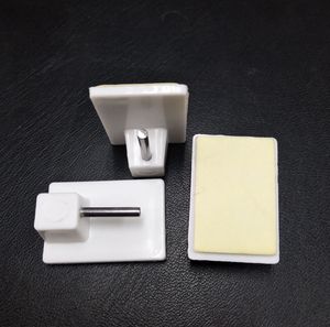 Ganchos Utilitarios de Acero Inoxidable Transparente Blanco de Alta Resistencia de 24 mm x 17 mm con Tiras Adhesivas, Ganchos de Pared Sin Herramientas para Colgar - Product Image 5