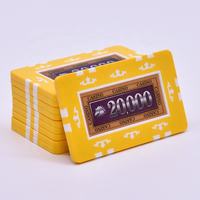 YH 760 pièces/ensemble forme carrée ABS dés jetons Casino Poker jetons ensemble avec boîtier en métal