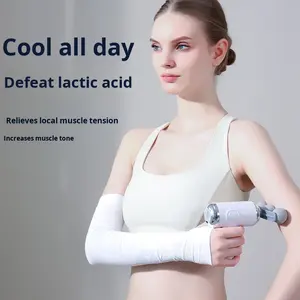 Pistola eléctrica de Fascia de varios cabezales para cuerpo, hogar, Fitness, relajación del cuello, masaje deportivo, Mini masajeador eléctrico transfronterizo - Product Image 4