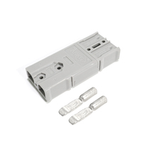 Conector de Batería ANKG 50A de 2 Polos con Contactos Empotrados para Equipos de Carga y Alimentación de CC de Alta Corriente