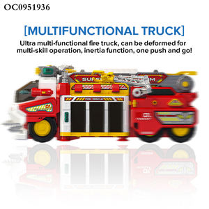 Jouet de déformation de pompe à eau de <span class=keywords><strong>camion</strong></span> de lutte contre l'incendie multifonction pour enfants avec son - Product Image 5