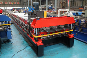 1000-1025 사다리꼴 이중층 지붕 타일 롤 성형 기계 이중층 금속 시트 지붕 타일 만들기 기계 - Product Image 2