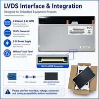 Modul LCD TFT Industri UV215FHM-N10 21,5 inci FHD 500nits, Tahan Suhu Luas, Antarmuka LVDS, Panel Layar Anti-Silau