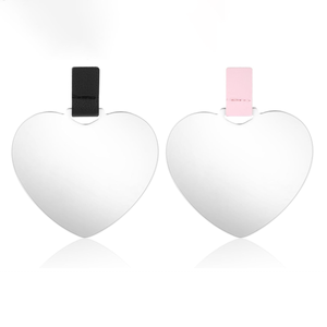 Miroir portable à usage domestique avec revêtement en cuir Petit miroir de poche Petit miroir compact incassable - Product Image 3