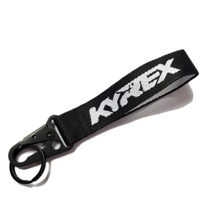 Custom Logo Angel Style Carabiner Woven Thermal Transfer Printing Durable Nylon/Polyester Personalized Promotional Keychains