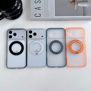 เคสโทรศัพท์มือถือแบบใสพร้อมวงแหวนแม่เหล็ก ป้องกันกล้องรอบด้าน 360 องศา กันกระแทก สำหรับ iPhone 17 Pro Max - Product Image 1
