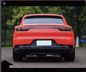 Kit carrosserie Cayenne <span class=keywords><strong>Coupe</strong></span> 2018-<span class=keywords><strong>2023</strong></span> Turbo GT Replica ABS+PP+Aluminium à visser, pare-chocs avant/arrière, jupes latérales, système d'échappement - Product Image 3