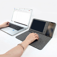 Tapis de souris numérique magnétique personnalisable à charge sans fil haute puissance Lylong de 8 pouces, design pliable multifonctionnel