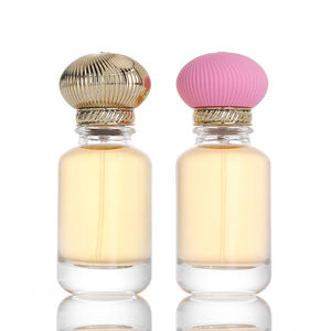 Bestselling 50ml glass perfume <b>bottle</b> refillable cosmetic <b>spray</b> <b>empty</b> <b>bottle</b> with step body and round ball cap for travel - Product Image 3