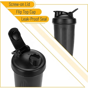 Bpa livre logotipo personalizado gelo 20oz clássico v2 misturador copo proteína <span class=keywords><strong>shaker</strong></span> garrafa com bola de metal - Product Image 4